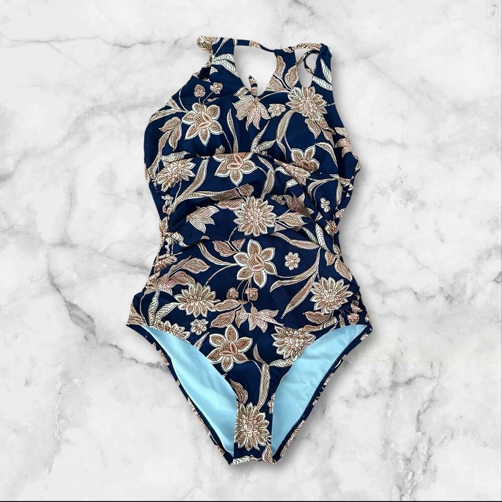 CUPSHE Women's One Piece Floral Swimsuit Multicolor Size S (4-6) NWT